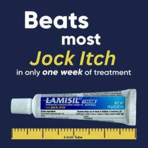 Lamisil Jock Itch Cream, 1 Week Antifungal Treatment, Prescription Strength Terbinafine, .42 oz - Image 7