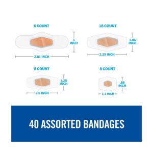 Nexcare Max Hold Waterproof Bandages, 40 Count Value Pack, Assorted - Image 6