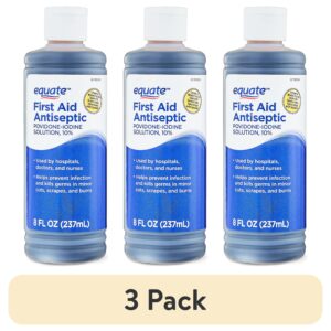 Equate First Aid Antiseptic Liquid Povidone-Iodine Solution 10%, 8 fl oz, Compare to Betadine First Aid Solution 10% Povidone-Iodine Topical Solution Active Ingredient - Image 3