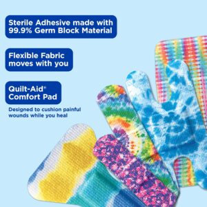 BAND-AID Brand Flexible Fabric Fun Tie-Dye Bandages, Assorted, 100 Count - Image 4