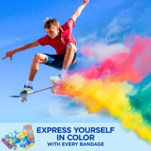 BAND-AID Brand Flexible Fabric Fun Tie-Dye Bandages, Assorted, 100 Count - Image 7