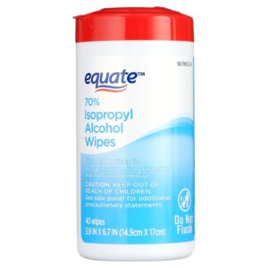 Equate 70% Isopropyl Alcohol Wipes, 40 Wipes - Image 1