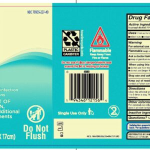 Equate 70% Isopropyl Alcohol Wipes, 40 Wipes - Image 2