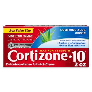 Cortizone-10 1% Hydrocortisone Anti Itch Cream for Eczema and Bug Bite Relief, Maximum Strength, 2 oz - Image 1