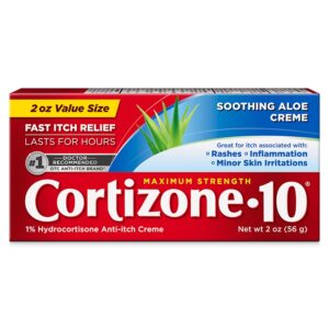 Cortizone-10 1% Hydrocortisone Anti Itch Cream for Eczema and Bug Bite Relief, Maximum Strength, 2 oz - Image 2