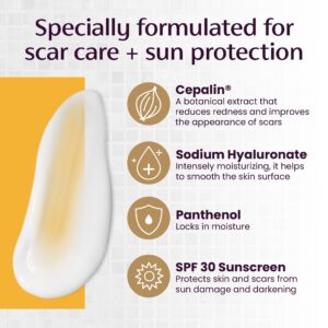 Mederma Scar Cream Plus SPF 30, Sunscreen, Protects Scars from Sun Damage, 0.7 oz (20g) - Image 6