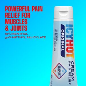 Icy Hot Orignal Pain Relieving Cream 3 oz. Powerful Pain Relief for Muscles & Joints - Image 5