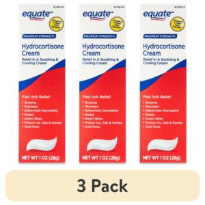 Equate Anti Itch Maximum Strength Hydrocortisone Cream, 1 oz, Compare to Cortaid® Active Ingredient - Image 3