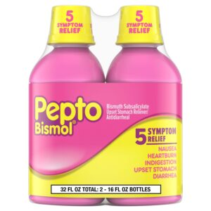 Pepto Bismol Liquid, Indigestion and Anti-Diarrhea Stomach Relief, Original, 2x16 Fl oz - Image 11