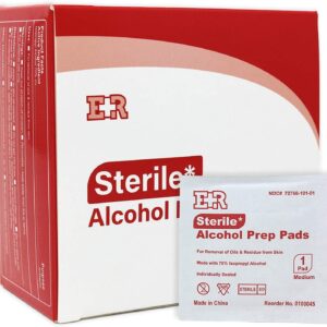 Ever Ready First Aid 70% Isopropyl Rubbing Alcohol Prep Pads 2-Ply Antiseptic Alcohol Wipes, 200 Count - Image 4