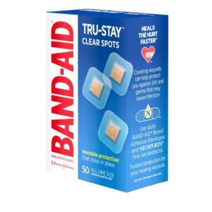 Band-Aid Adhesive Bandages Clear Spots All One Size - 50 count Each - Image 3