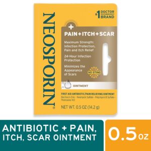 Neosporin Pain, Itch & Scar First Aid Antibiotic Ointment, 1 oz - Image 17