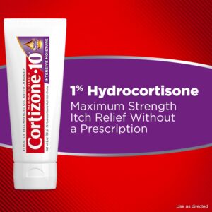Cortizone-10 Intensive Moisture 1% Hydrocortisone Anti Itch Cream for Eczema and Bug Bite Relief, Maximum Strength, 2 oz - Image 4