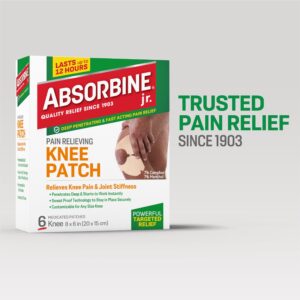 Absorbine Jr. Knee Pain Relief Patch for Knee Cramps, Strains, and Joint Pain, 6 Count - Image 8