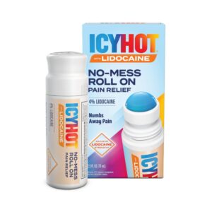 Icy Hot Maximum Strength Lidocaine No-Mess Pain Relief Liquid, No-Mess Applicator, 2.5 Ounces - Image 1