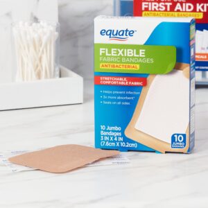 Equate Antibacterial Flexible Fabric Bandages, 10 Count - Image 5