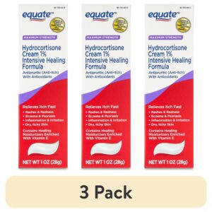 Equate Maximum Strength Anti Itch Hydrocortisone Cream 1% Intensive Healing Formula, 1 oz, Compare to Cortisone.10® Intensive Healing Formula Active Ingredient - Image 9