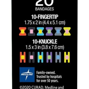 Curad Finger & Knuckle Antibacterial Assorted Bandage, 20 Count - Image 6