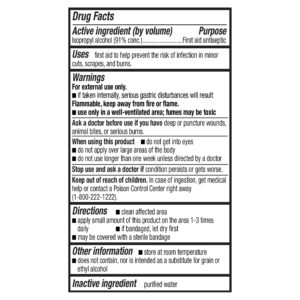 Equate 91% Isopropyl Alcohol Liquid Antiseptic, 16 fl oz - Image 3