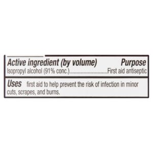 Equate 91% Isopropyl Alcohol Liquid Antiseptic, 16 fl oz - Image 4