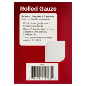 Equate Rolled Gauze, 2 in x 2.5 yds - Image 6