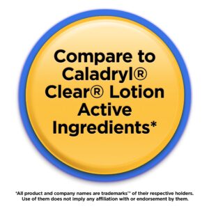 Equate, Calamine Clear Lotion for Itching and Rashes, 6 fl oz, Compare to Caladryl® Clear® Lotion active ingredients - Image 4