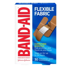 Band-Aid Brand Flexible Fabric Adhesive Bandages, Assorted, 30 Count - Image 8