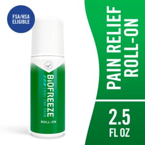 Biofreeze Pain Relief Roll-On, Back Knee Muscle Joint Arthritis Pain Relievers, Menthol, 2.5 oz - Image 1