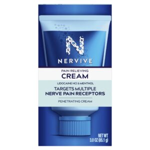Nervive Topical Pain Relief Cream, Numbing Lidocaine for Nerve Pain Relief in Hands and Feet, 3 oz - Image 8