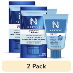 Nervive Topical Pain Relief Cream, Numbing Lidocaine for Nerve Pain Relief in Hands and Feet, 3 oz - Image 9