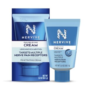 Nervive Topical Pain Relief Cream, Numbing Lidocaine for Nerve Pain Relief in Hands and Feet, 3 oz - Image 10