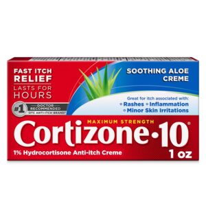 Cortizone 10 Soothing Aloe Creme 1 ounce Tube Flexible Packaging - Image 1