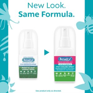 Benadryl Extra Strength Anti-Itch Cooling Spray, Travel Size, 2 fl. oz - Image 3