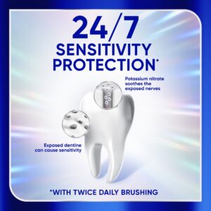 Sensodyne Clinical White Toothpaste Clinically Proven Whitening for Sensitive Teeth, Enamel Strengthening, 3.4 oz - Image 6