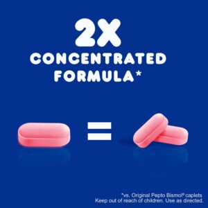 Pepto Bismol Caplets Ultra, Indigestion and Anti-Diarrhea Stomach Relief, 24 Count - Image 3