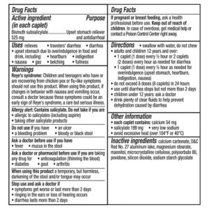 Pepto Bismol Caplets Ultra, Indigestion and Anti-Diarrhea Stomach Relief, 24 Count - Image 10