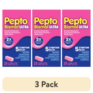 Pepto Bismol Caplets Ultra, Indigestion and Anti-Diarrhea Stomach Relief, 24 Count - Image 11