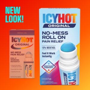 Icy Hot Original Medicated Pain Relief Liquid with No Mess Applicator, 2.5 Fluid Ounces - Image 3