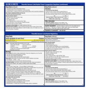 Theraflu Severe Cough Cold and Flu Day and Nighttime Relief Medicine Syrup, Berry, 8.3 Fl Oz, 2 Pack - Image 9