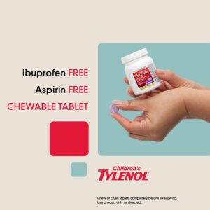 Children's Tylenol Chewables with 160 mg Acetaminophen, Grape, 24 Ct - Image 3