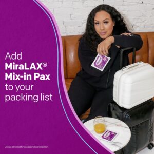 MiraLAX Mix-in Pax, Constipation Relief, Laxative, No Sudden Urgency, 10 Single Doses - Image 7