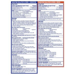 Vicks DayQuil and NyQuil Kids Cold and Cough Liquid, Cold Medicine for Children, Honey, 2x8 Fl oz - Image 9