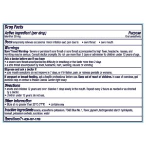 Vicks VapoCOOL SEVERE Max Strength* Menthol Cough Drop Alternative/Sore Throat Lozenge for Sore Throat Relief, Sugar Free Winterfrost, 30ct - Image 9