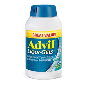 Advil Liqui-Gels Pain Relievers for Headache Relief, Fever Reducer Liquid Filled Capsules, 200 Mg Ibuprofen, 80 Count - Image 15