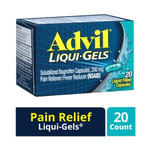Advil Liqui-Gels Pain Relievers for Headache Relief, Fever Reducer Liquid Filled Capsules, 200 Mg Ibuprofen, 80 Count - Image 19