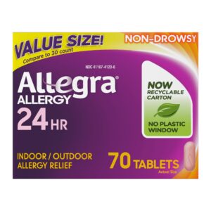 Allegra Adult 24-Hour Allergy Relief, Non-Drowsy, 180 mg Fexofenadine HCI, 15 Tablets - Image 10