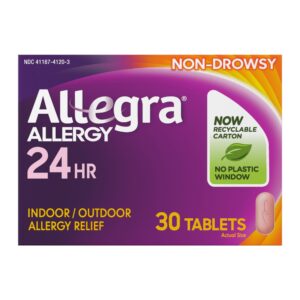 Allegra Adult 24-Hour Allergy Relief, Non-Drowsy, 180 mg Fexofenadine HCI, 15 Tablets - Image 14