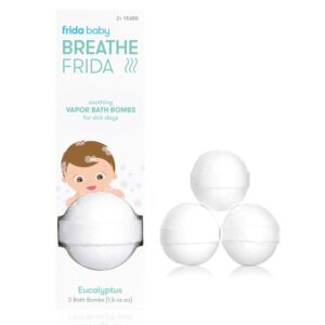 Frida Baby Breathe Frida Eucalyptus Vapor Rub Bath Bombs for Nasal Congestion - Image 1