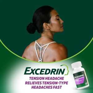 Excedrin Tension Headache Relief Caplets With Acetaminophen and Caffeine, 100 Count - Image 7