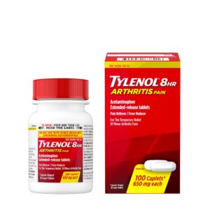 Tylenol 8 Hour Arthritis & Joint Pain Acetaminophen Caplets, 100 Count - Image 11